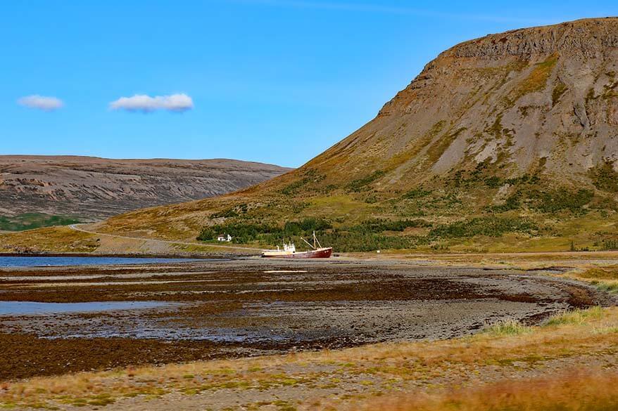 Gardar BA 64 - stranded ship in the Westfjords