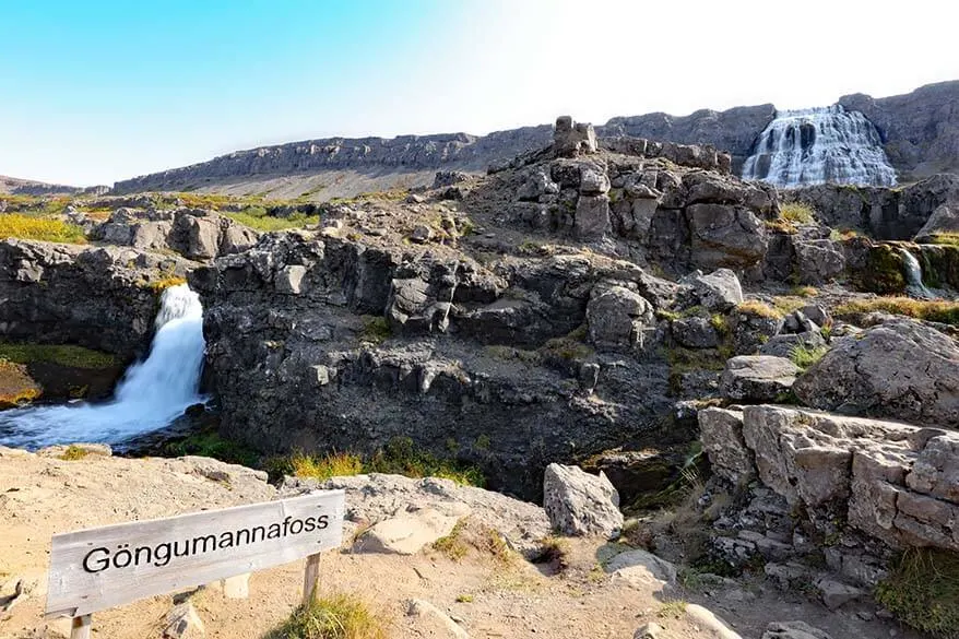 Gongumannafoss - one of the waterfalls at Dynjandi