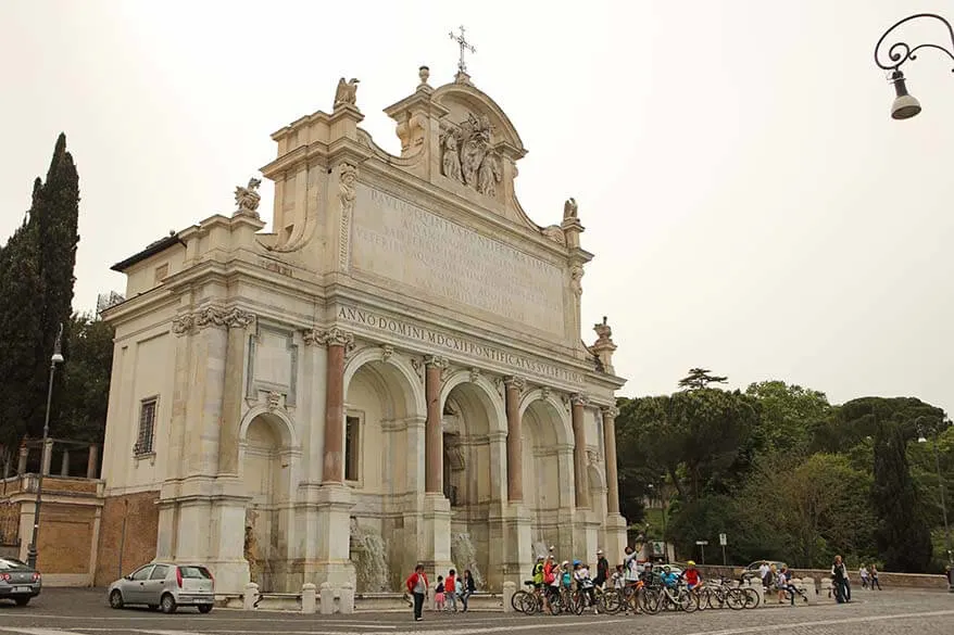 Janiculum Hill in Rome is best explored with a bike tour