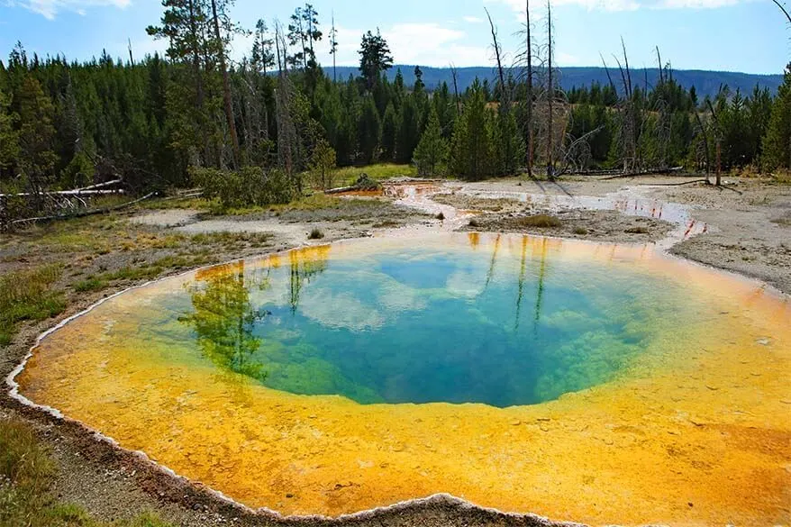 Morning Glory Pool in Yellowstone