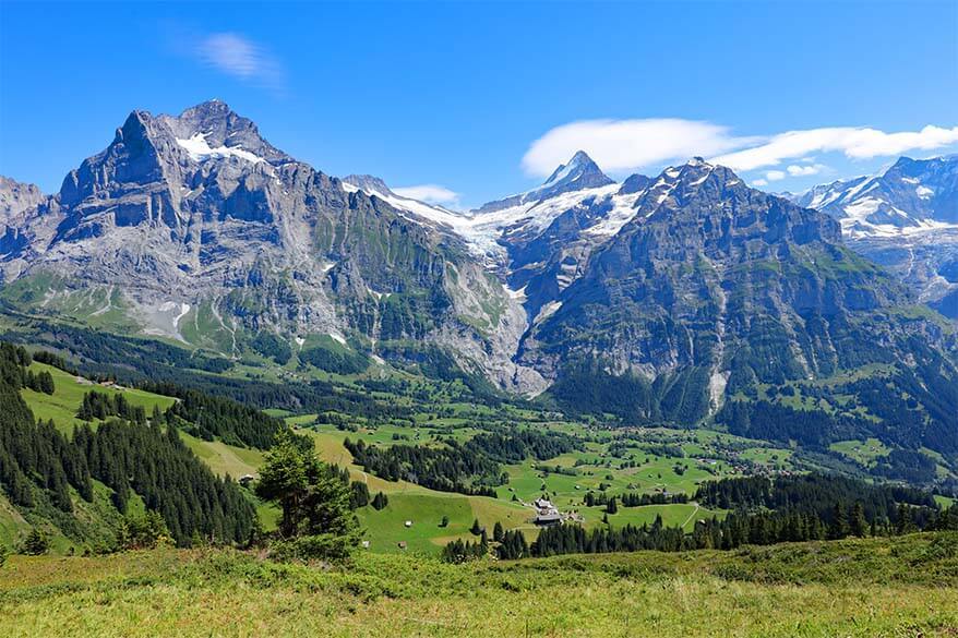 Mountain scenery in Grindelwald