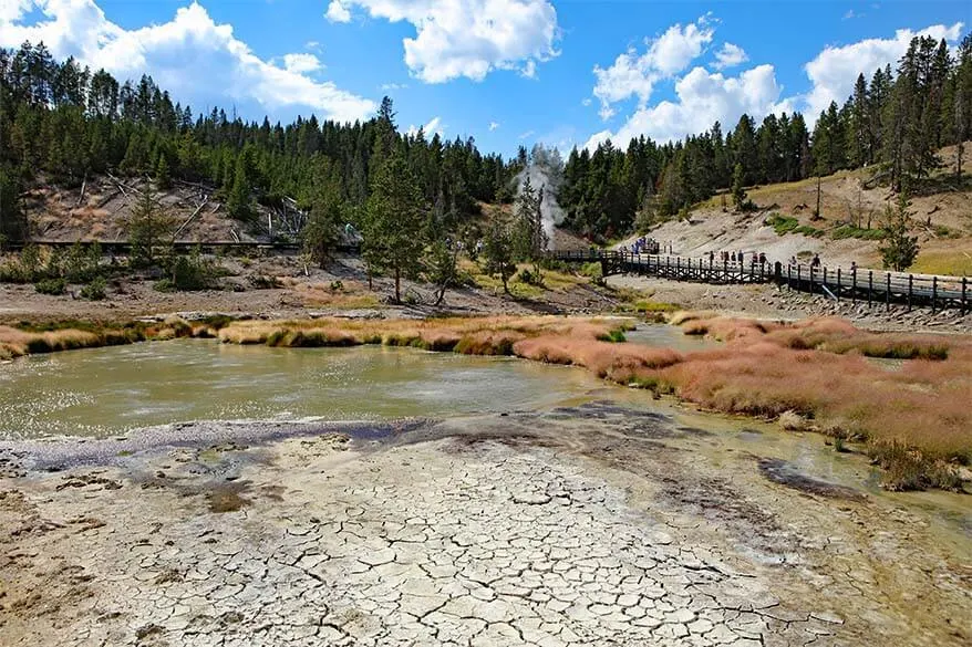 Mud Volcano area in Yellowstone