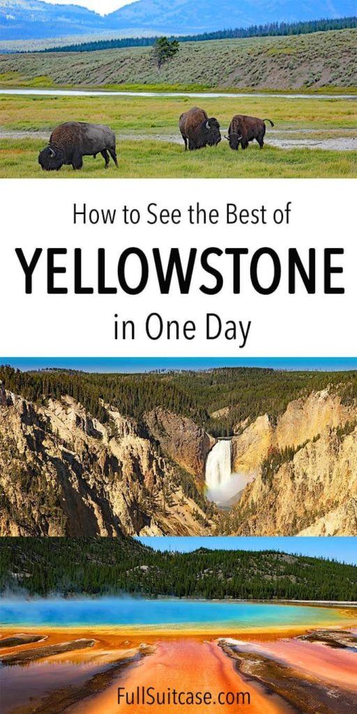 One Day in Yellowstone: Lower Loop Itinerary & Map (All Must-Sees in 1 ...