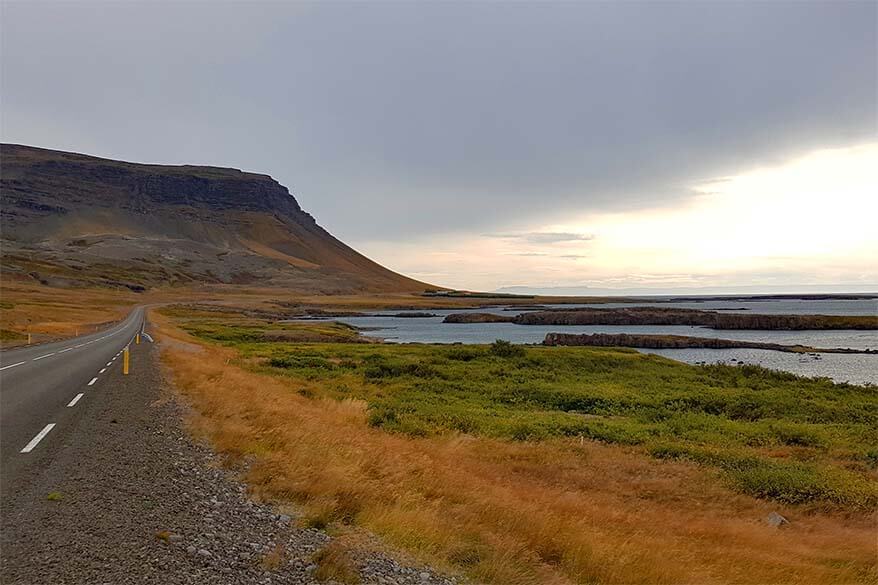 Road 60 in southern Westfjords Region