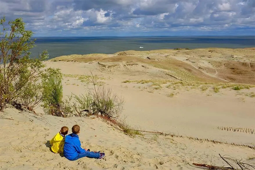 Sand dunes at Parnidis Dune in the Curonian Spit