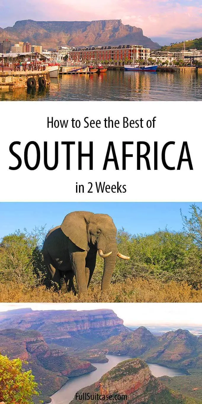 South Africa road trip itinerary for 2 weeks