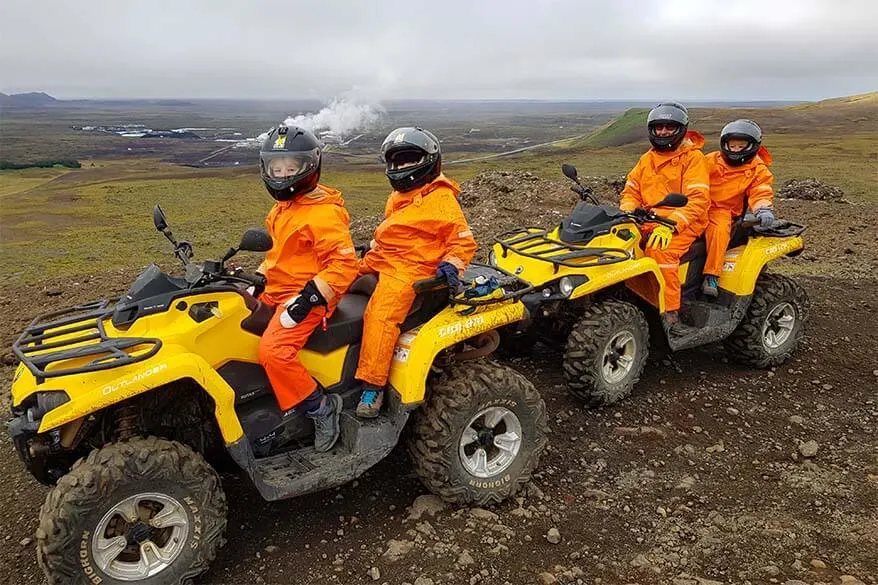 ATV tour in Reykjanes Geopark in Iceland