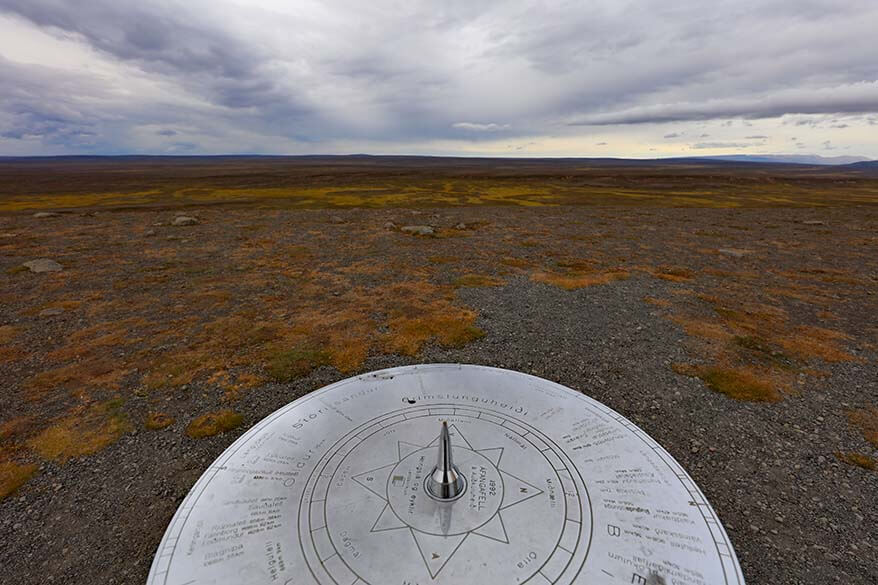 Afangafell along road F35 in Iceland