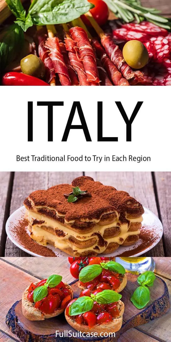 Authentic Italian food to try in each region