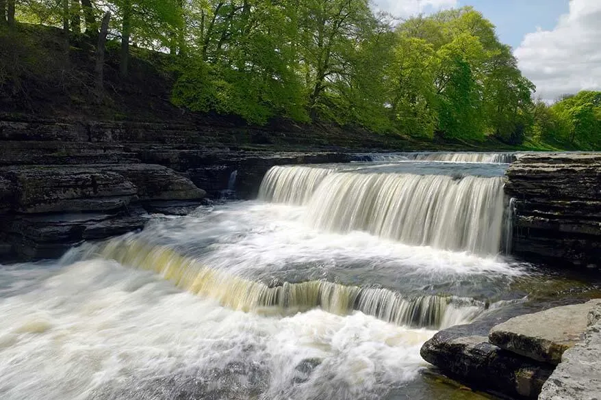 Aysgarth Falls in Wensleydale UK