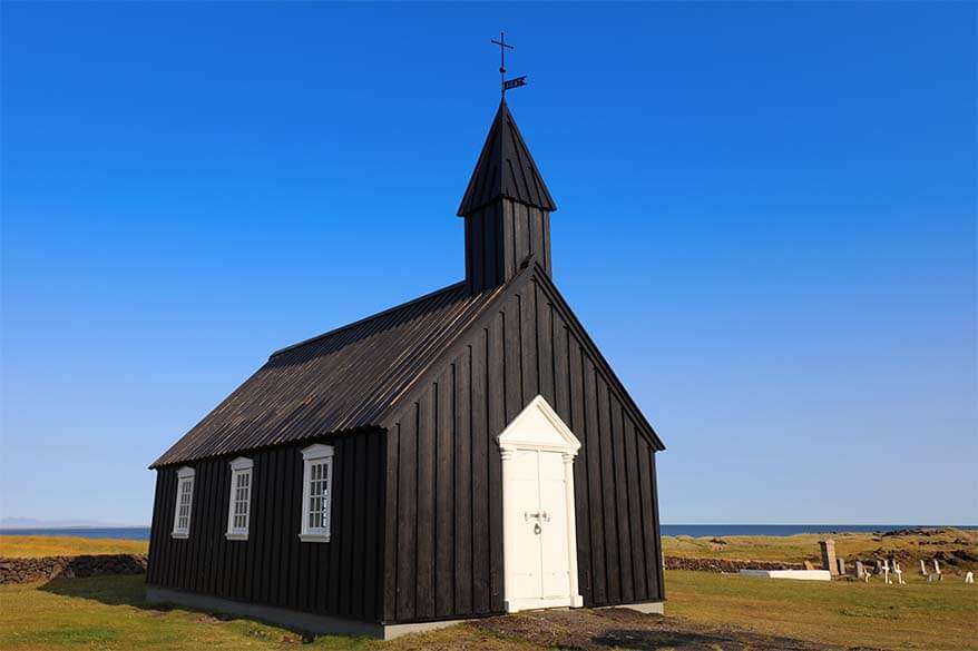 Budakirkja on Snaefellsnes Peninsula in Iceland