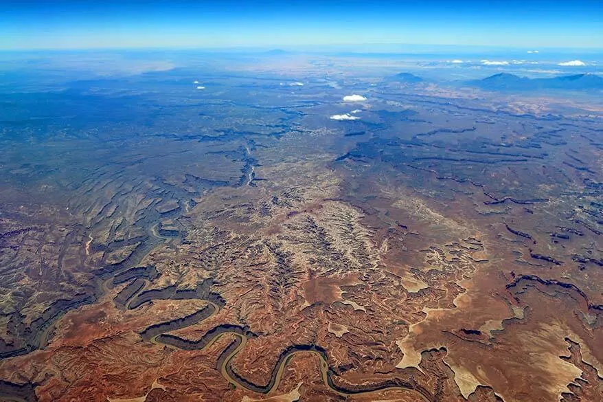 Canyonlands National Park aerial view