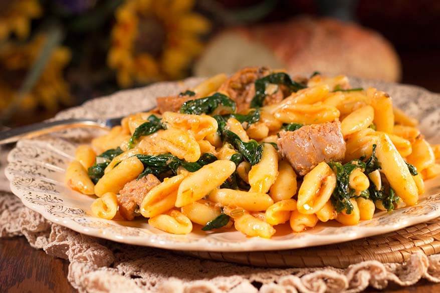 Cavatelli pasta - Molise region in Italy