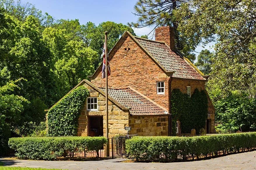 Cook's Cottage at Fitzroy Gardens in Melbourne