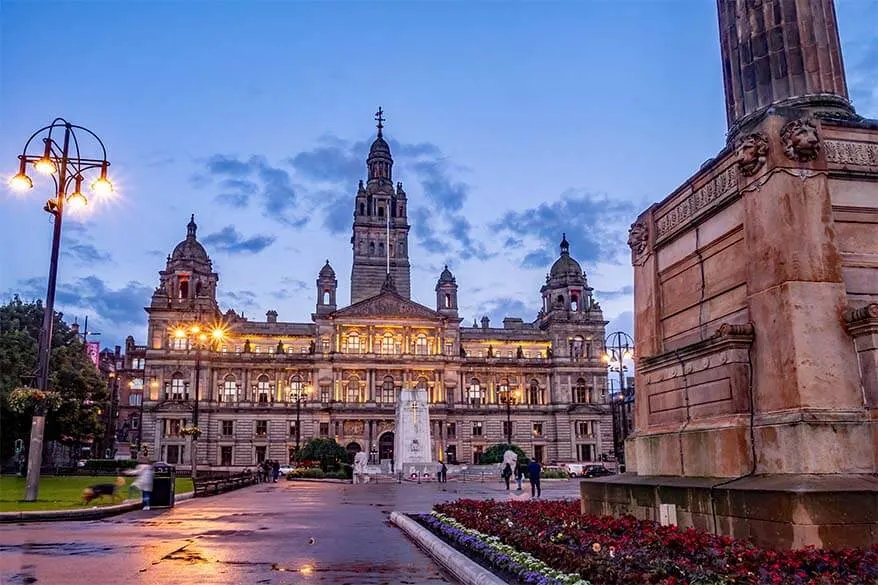 One Day in Glasgow Things to Do Map Itinerary