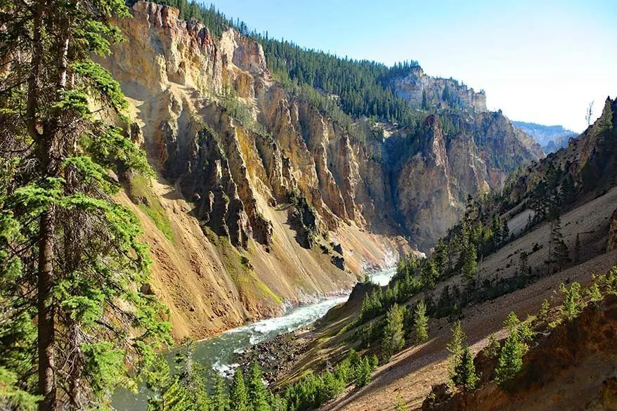 Grand Canyon of the Yellowstone as seen from Uncle Tom's Point Trail