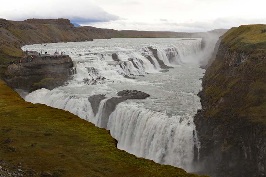 Gullfoss Waterfall in Iceland