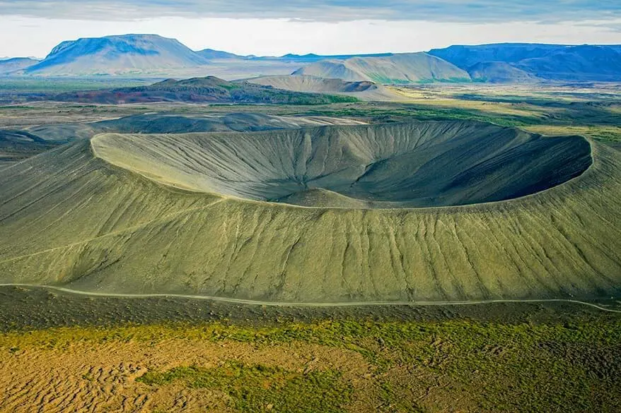 Hverfjall aerial view