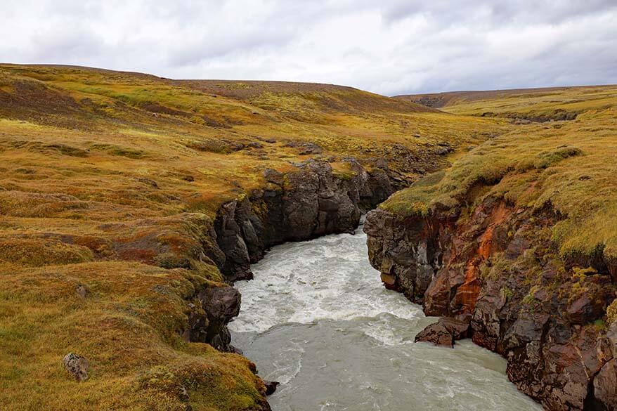 Iceland highlands scenery on the way to Kerlingarfjoll