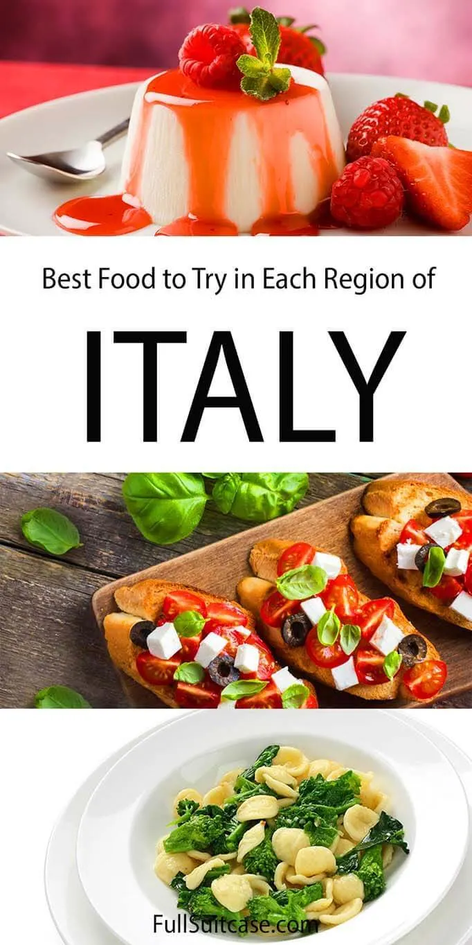 Italian food regions and best traditional dishes to try in each region