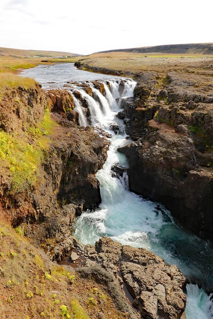 Kolugljufur waterfall in Iceland