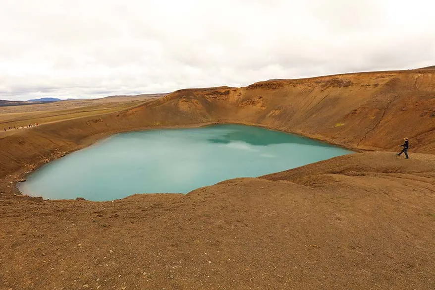 Krafla Viti volcano crater