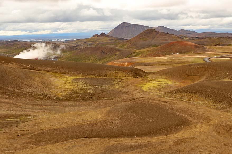 Krafla volcanic area near Myvatn in Iceland