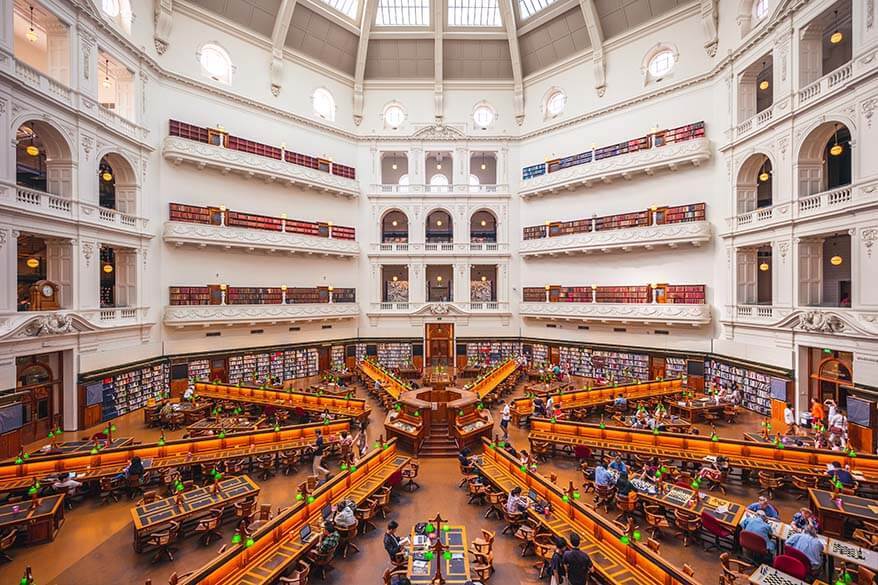 La Trobe Reading Room at the State Library of Victoria in Melbourne