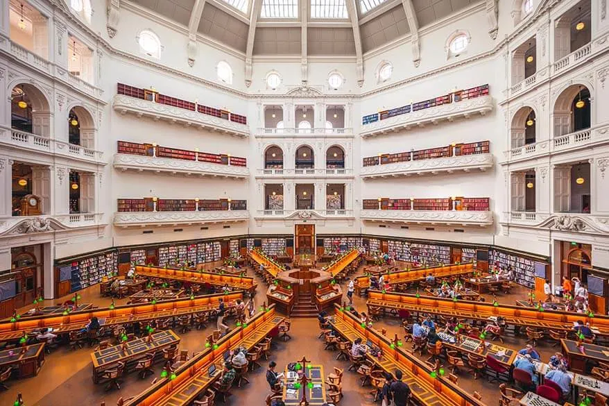 La Trobe Reading Room at the State Library of Victoria in Melbourne