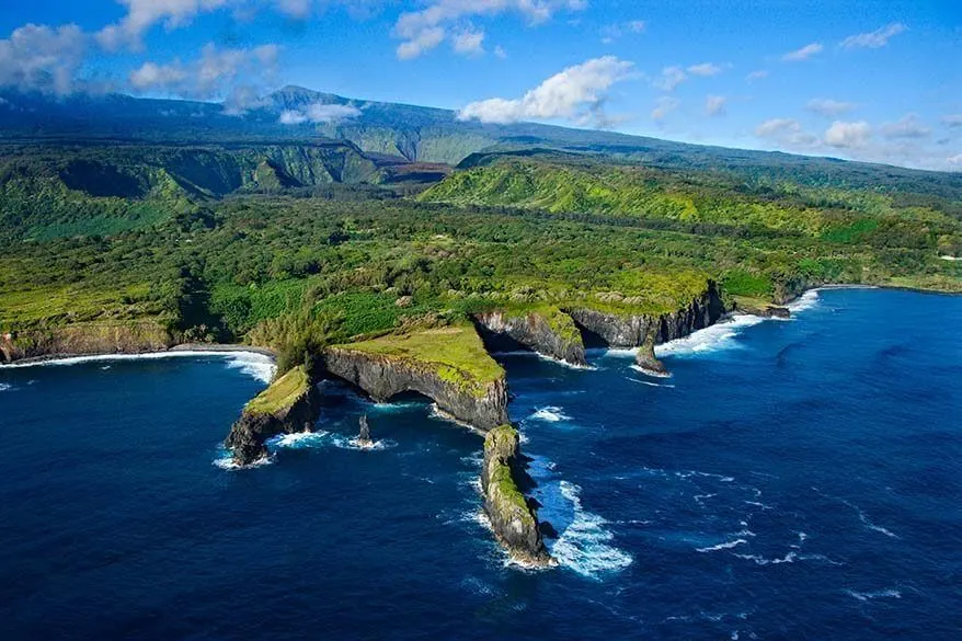 Maui aerial view from a helicopter tour