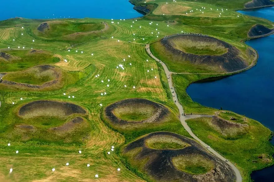 Myvatn aerial view