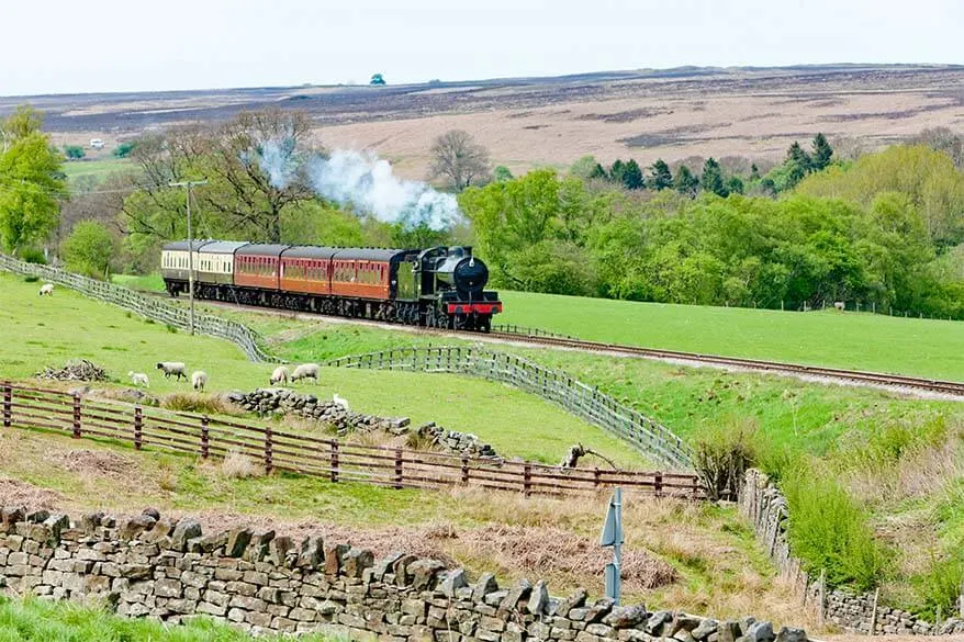 North Yorkshire Moors Railway is one of the best things to do in Yorkshire