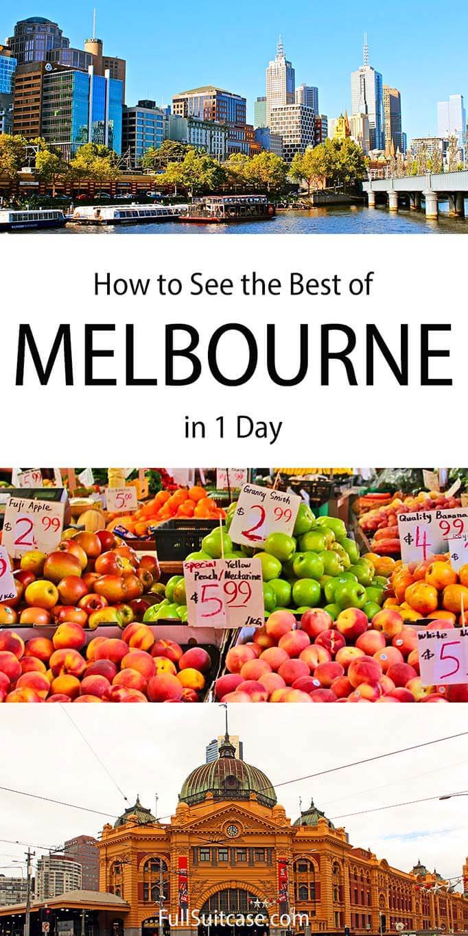 One Day In Melbourne Things To Do Itinerary Map