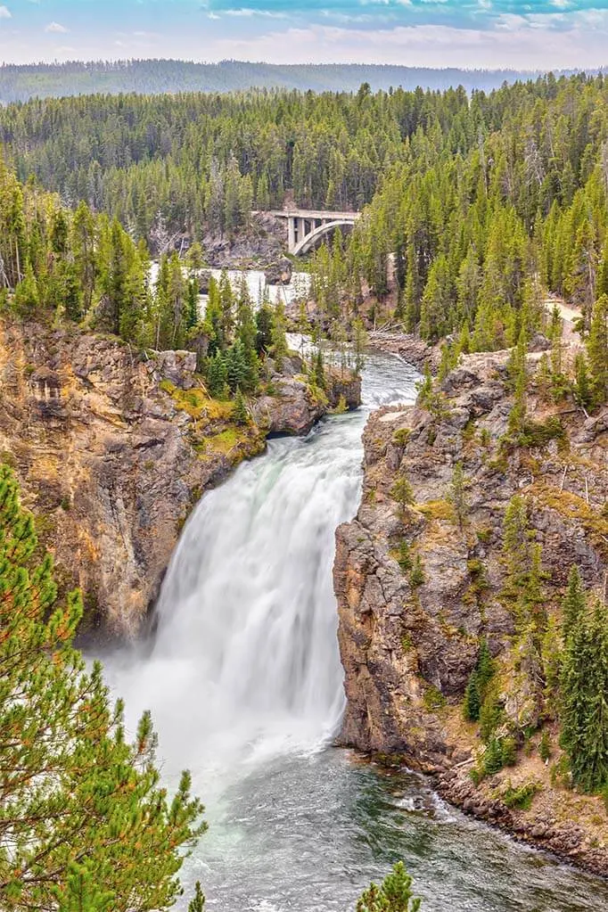 Upper Falls in Yellowstone