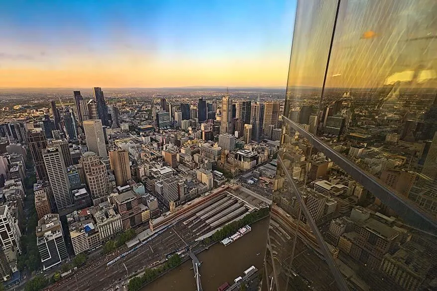 View from Eureka Skydeck in Melbourne