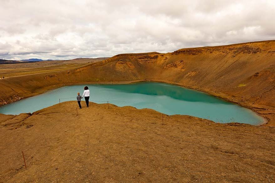 Viti volcano crater at Krafla volcano in North Iceland