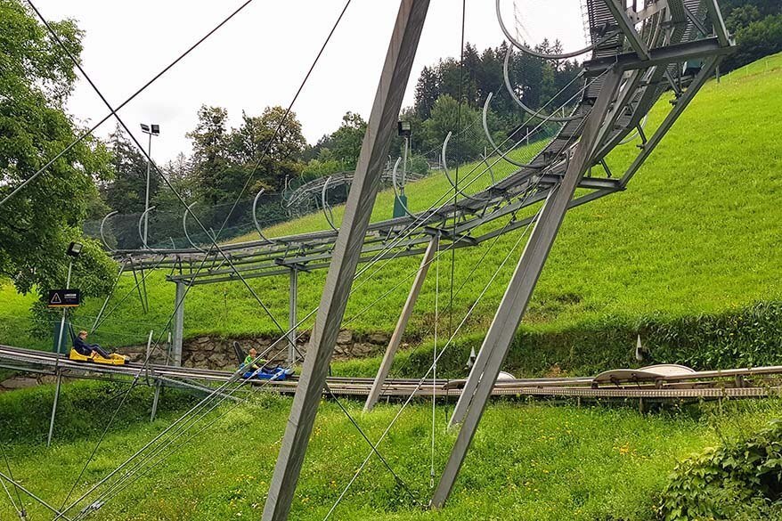 Alpine toboggan is just one of the many things to do in Zillertal in summer