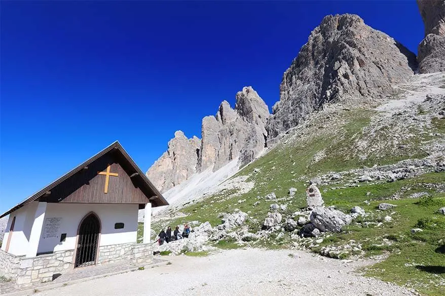 Cappella degli Alpini at Tre Cime di Lavaredo