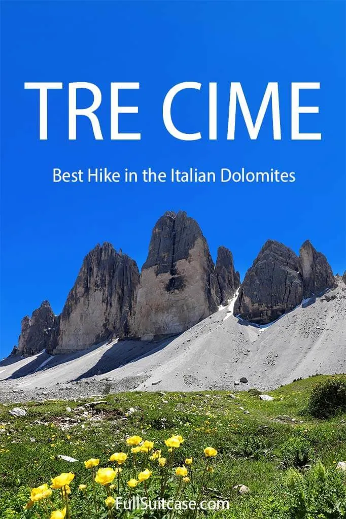 Complete guide for hiking Tre Cime di Lavaredo loop in the Dolomites Italy