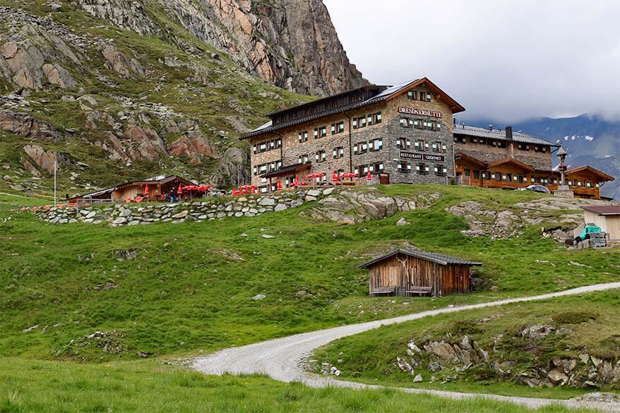 Dresdner Hutte at Stubai Glacier