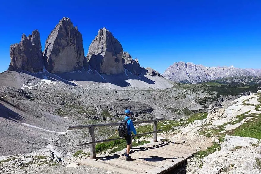 Hiking Tre Cime di Lavaredo in Italian Dolomites
