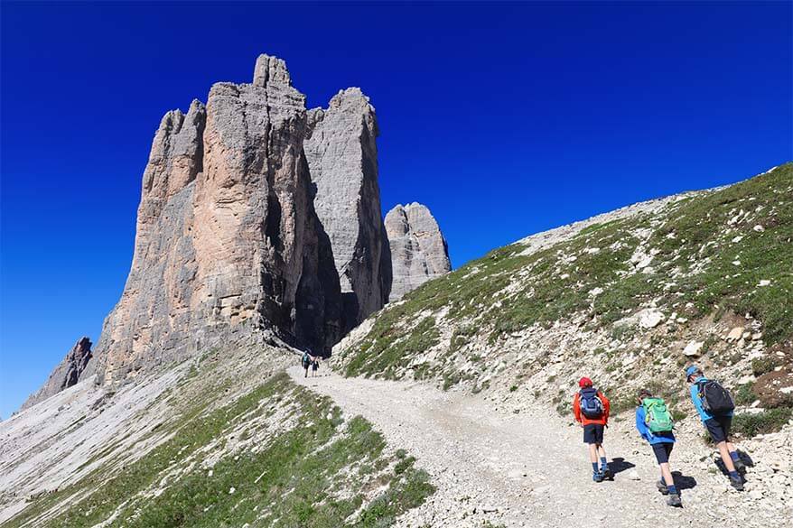 Hiking to Forcella Lavaredo from Rifugio Lavaredo