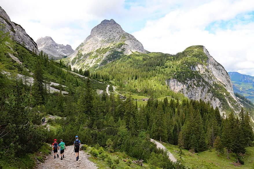 Hiking to Seebensee in Ehrwald Tyrol