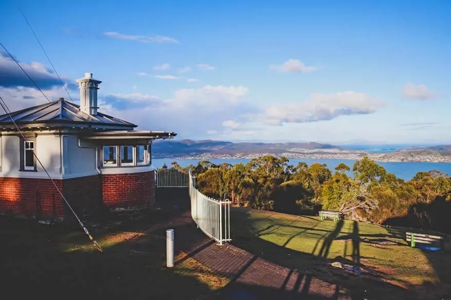Mount Nelson Signal Station and view over Hobart