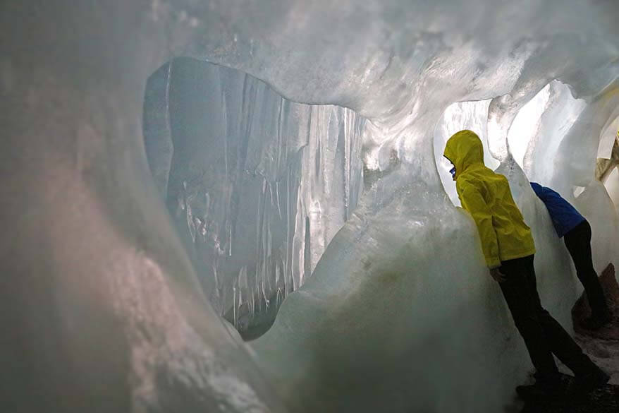 Nature's Ice Palace at Hintertux Glacier in Zillertal, Austria