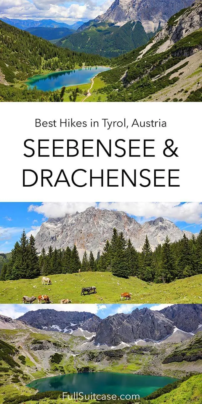 Seebensee and Drachensee - most beautiful hike in Tyrol Austria