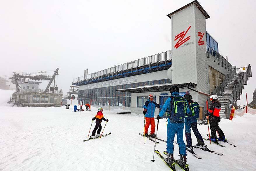 Skiing at Hintertux Glacier in summer