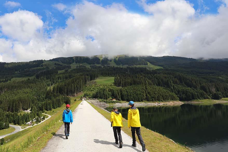 Speicher Durlaßboden lake in Tirol, Austria