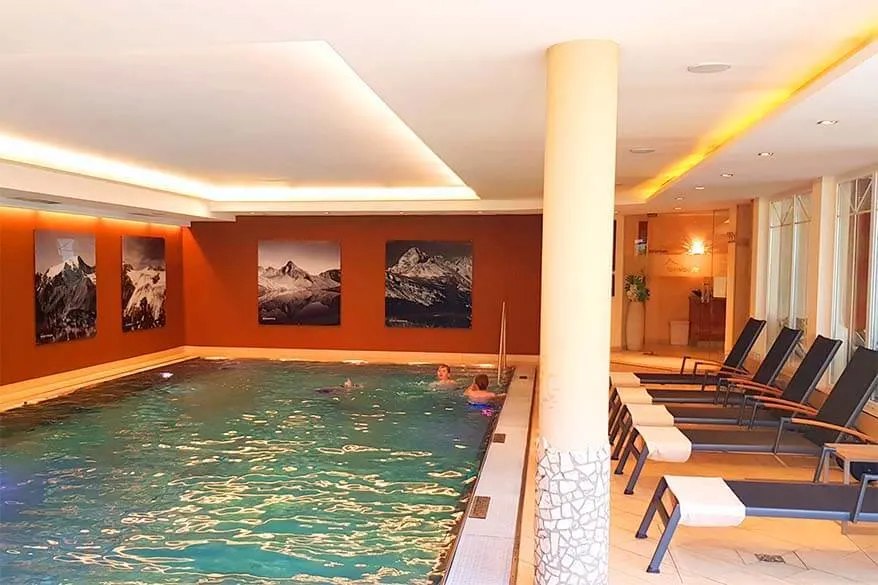 Swimming pool at Hotel Stubaierhof in Neustift