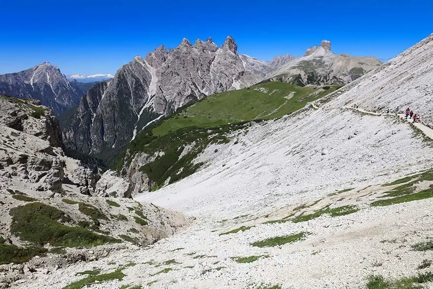 Trail between Malga Langalm to Forcella del Col de Mezzo